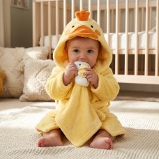 18C510: Baby Novelty Duck Dressing Gown (6-24 Months)